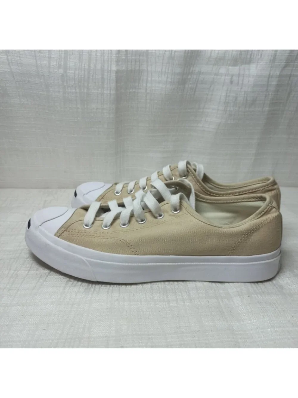 CONVERSE Jack Purcell Low Oat Milk Beige Canvas Shoes A11569C Mens 6.5 Womens 8